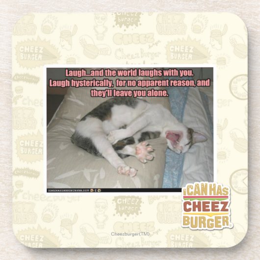 笑いおよび世界はあなたと笑います コースター (正面)