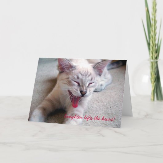 笑いがハートを上げる！ カード (正面)