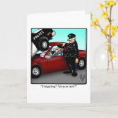 笑いが止まらない結婚ジョークのグリーティングカード カード (黄色い花)