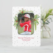 笑いでいっぱいの写真ホリデーカード シーズンカード (スタンド正面)