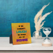 笑いとおもしろい狂いに対するかわいい引用文 フォトプラーク (インサイチュ)