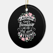 笑いと友情 セラミックオーナメント (左)