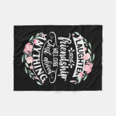 笑いと友情 フリースブランケット (正面(横))