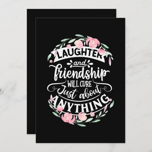 笑いと友情 招待状 (正面/裏面)