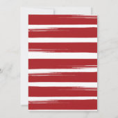 笑いながらクリスマスを楽しむ フォトクリスマスカード 招待状 (裏面)