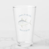 笑いながら楽しむ… -魚釣りビール タンブラーグラス (裏面)