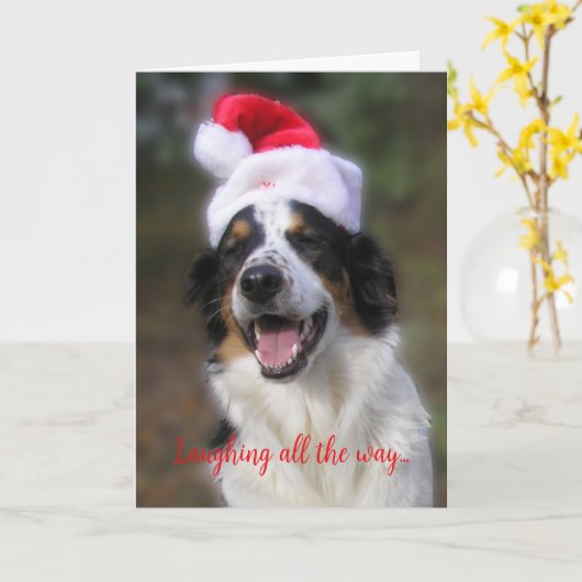 "笑いながら…" カード (黄色い花)