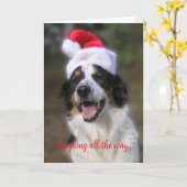 "笑いながら…" カード (黄色い花)