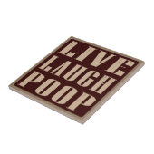 笑いのウンチのユーモアの発言は住んでいます タイル (側面)