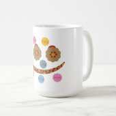 笑いのスマイルのマグ コーヒーマグカップ (正面右)