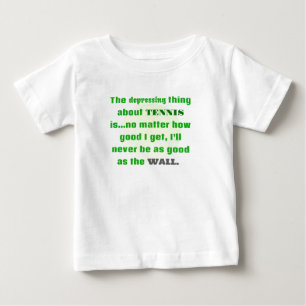 笑いのテニスジョーク ベビーTシャツ