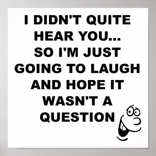 笑いのポスターを聞かなかっおもしろいた ポスター (正面)