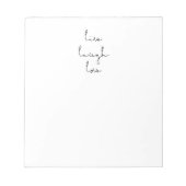 笑いのライブ ノートパッド (正面)