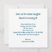 笑いの会にご招待！笑うロバの招待状 招待状 (裏面)
