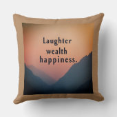 笑いの富の幸福 クッション (裏面)