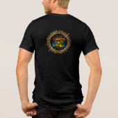 笑いの富の幸福 トライブレンドTシャツ (裏面)