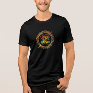 笑いの富の幸福 トライブレンドTシャツ