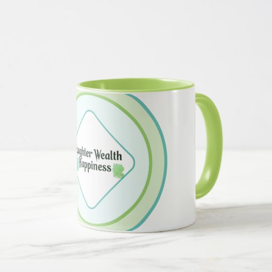 笑いの富の幸福 マグカップ (正面右)
