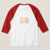笑いの富の幸福 Tシャツ (レイダウン裏面)