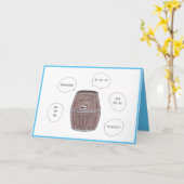 . .笑いの樽のハッピーバースデー カード (黄色い花)