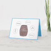 . .笑いの樽のハッピーバースデー カード (正面)