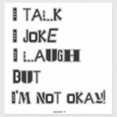 笑いの重み – メンタルヘルス認識度 シール (シート)