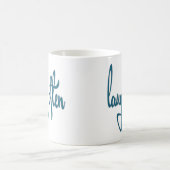 笑いの頻繁におもしろいな引用文のユーモアの笑い声のギフトのアイディア コーヒーマグカップ (中央)