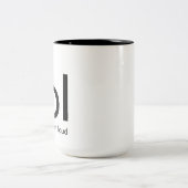 笑いの騒々しいマグ ツートーンマグカップ (中央)