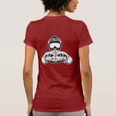 "笑いのBraap"は女性のSledders.comのTシャツ住んでいます Tシャツ (裏面)