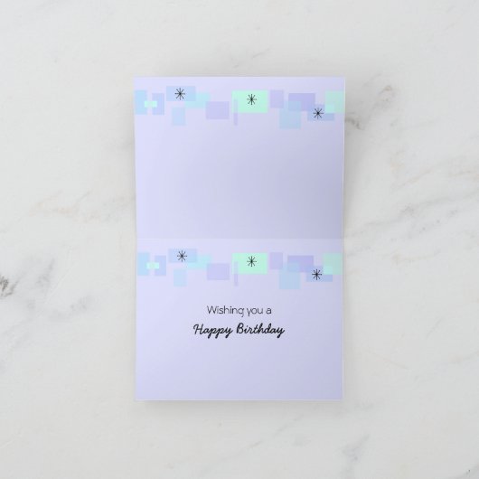 笑いは人生の薬誕生日 カード (内部)