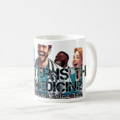 笑いは医学である：アパユーモアのあるレルとギフト コーヒーマグカップ (正面右)