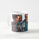 笑いは医学である：アパユーモアのあるレルとギフト コーヒーマグカップ (正面左)