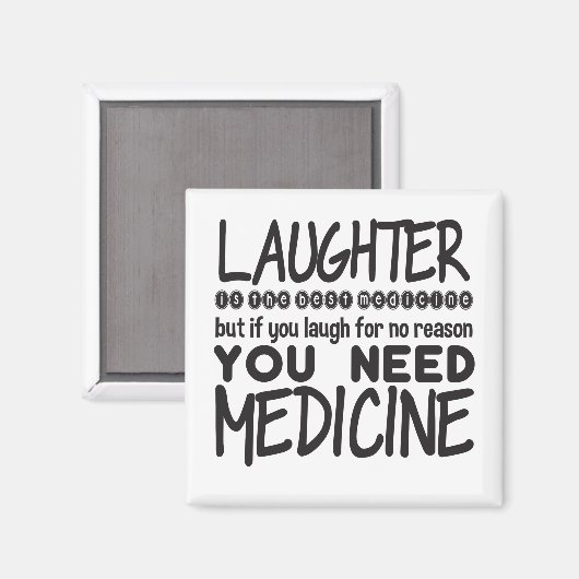 笑いは薬最高のだがもし君は笑う マグネット (正面/裏面)