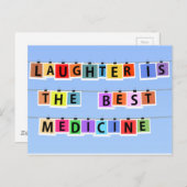 笑いは薬最高のだ ポストカード (正面/裏面)