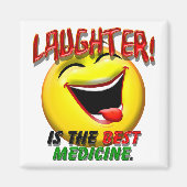 笑いは薬最高のだ マグネット (正面)
