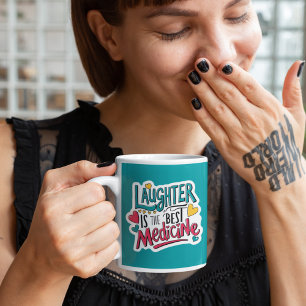 笑いは薬最高ののマグだ コーヒーマグカップ