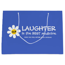 笑いは薬最高のの抱き枕 ラージペーパーバッグ