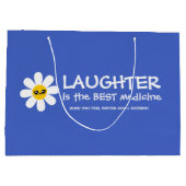 笑いは薬最高のの抱き枕 ラージペーパーバッグ (裏面)