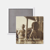 笑いは2人の間の最短距離である マグネット (正面/裏面)