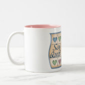 笑いをキルトにして下さい ツートーンマグカップ (左)