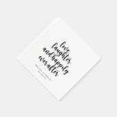 笑いを愛し続けて幸せに スタンダードカクテルナプキン (角)