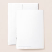 笑いを愛し続け楽しく過ごし結婚る 箔カード (裏面封筒付き)