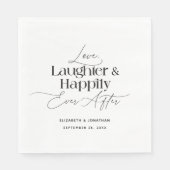 笑いを愛し続け楽しく過結婚ごす スタンダードランチョンナプキン (正面)