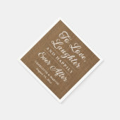 笑いを愛し、楽しい後に スタンダードカクテルナプキン (角)