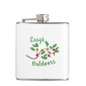 笑いアウトドア フラスク (正面)