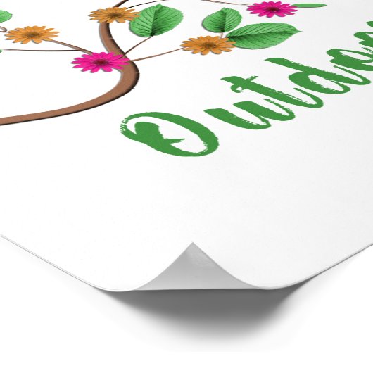 笑いアウトドア ポスター (角)