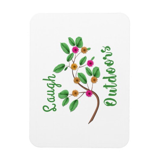 笑いアウトドア マグネット (縦)