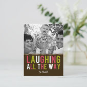 笑いオールウェイホリディフォトカードポストカード シーズンポストカード (スタンド正面)