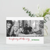 笑いオールウェイレッド2フォトホリデーカード シーズンカード (スタンド正面)