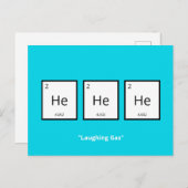 笑いガスヘリウム |科学プン・ホユーモアのあるリダ シーズンポストカード (正面/裏面)